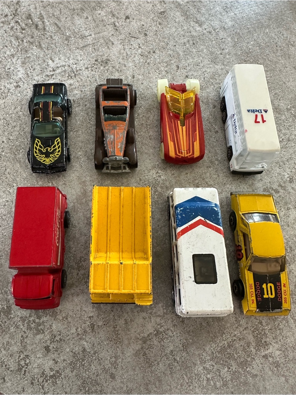 Vintage Mixed Kids Toy Cars and Trucks - Assorted Colors